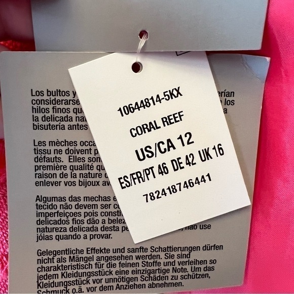 Kasper Coral Dress Suit Women's (Size 12 Dress) (Size 8 Jacket) 2pc Set $208 NWT - Picture 6 of 16